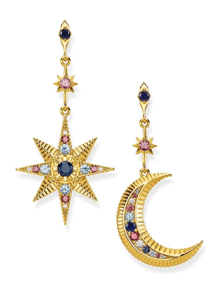 Thomas Sabo Gold Royalty Star Earrings - Image 1 of 2