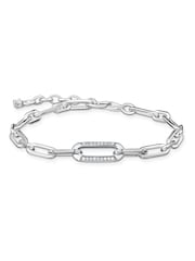 Thomas Sabo White Chunky Chain & Zirconia Bracelet - Image 1 of 3
