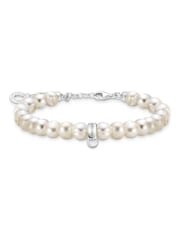 Thomas Sabo White Freshwater Pearl Charm Bracelet - Image 1 of 3