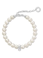 Thomas Sabo White Freshwater Pearl Charm Bracelet - Image 2 of 3