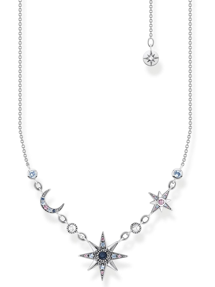 Thomas Sabo Silver Cosmic Star and Moon Necklace - Image 1 of 3