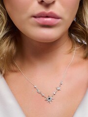 Thomas Sabo Silver Cosmic Star and Moon Necklace - Image 3 of 3