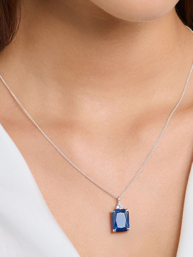 Thomas Sabo Blue Sparkling Blue Stone Necklace: 925 Silver - Image 3 of 3