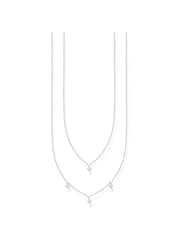 Thomas Sabo White Layered Necklace: 925 Silver, Zirconia - Image 1 of 3