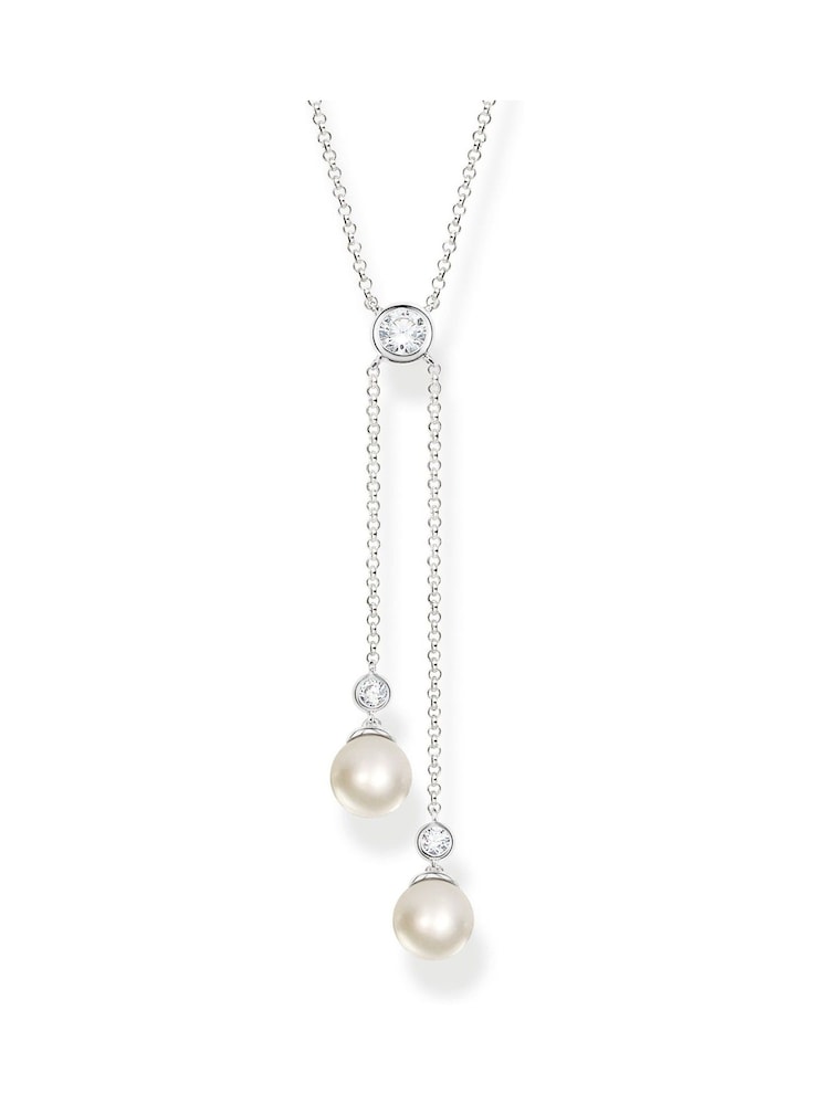Thomas Sabo White Modern Pearl Y-Necklace - Image 1 of 2