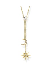 Thomas Sabo Gold Gold Cosmos Y-Necklace - 925 Gold, Zirconia - Image 1 of 3