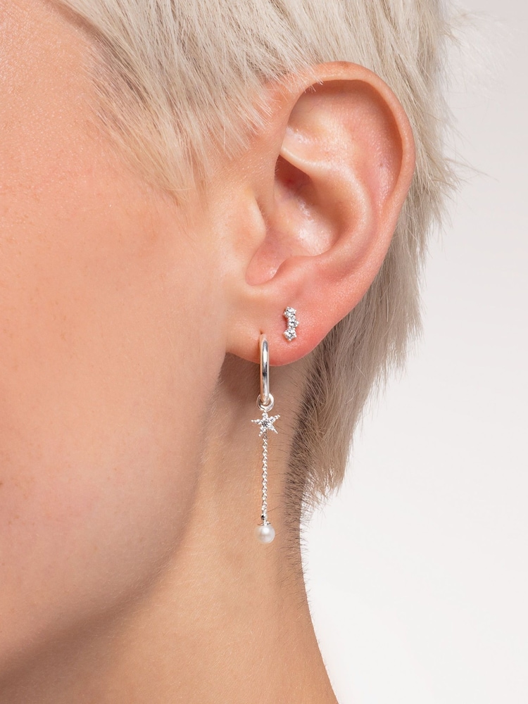 Thomas Sabo White Curated Ear Studs - Image 3 of 3 Thomas Sabo White Curated Ear Studs - Image 3 of 3