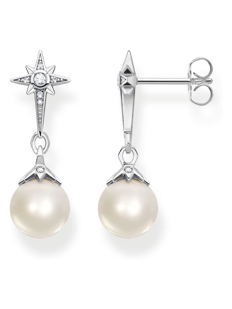 Thomas Sabo White Star Pearl Earrings - Image 1 of 4
