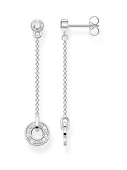 Thomas Sabo White Stone Circle Drops Earrings - 925 Silver - Image 1 of 3