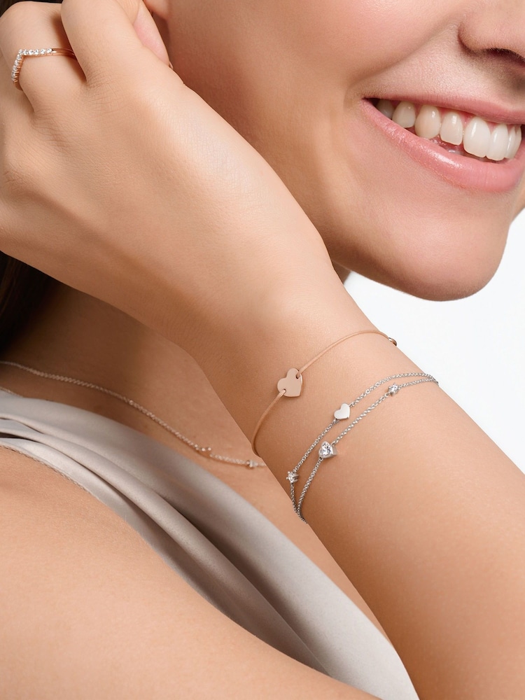 Thomas Sabo Silver Heart Stones Bracelet - Image 2 of 3