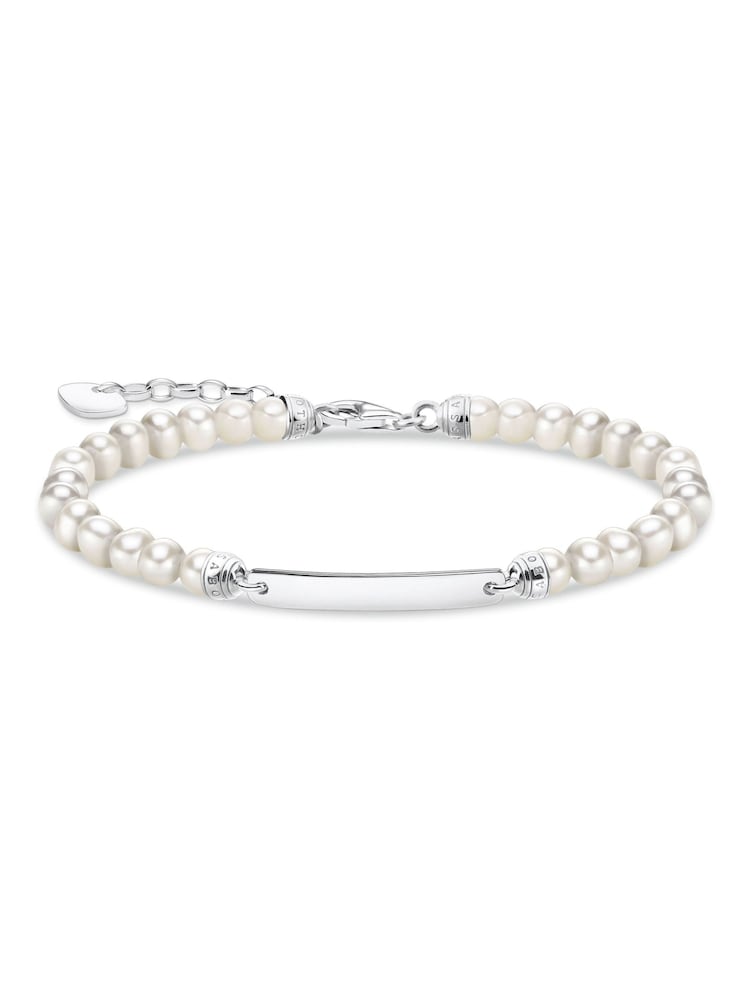 Thomas Sabo White Engravable Pearl Bracelet - Image 1 of 3