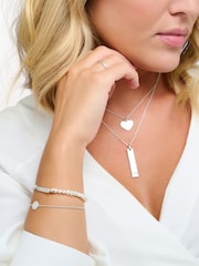Thomas Sabo White Engravable Pearl Bracelet - Image 2 of 3