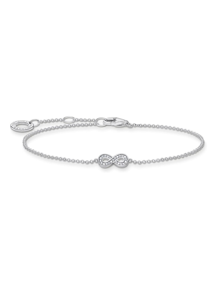 Thomas Sabo White Charm Club Infinity Bracelet - Image 1 of 3