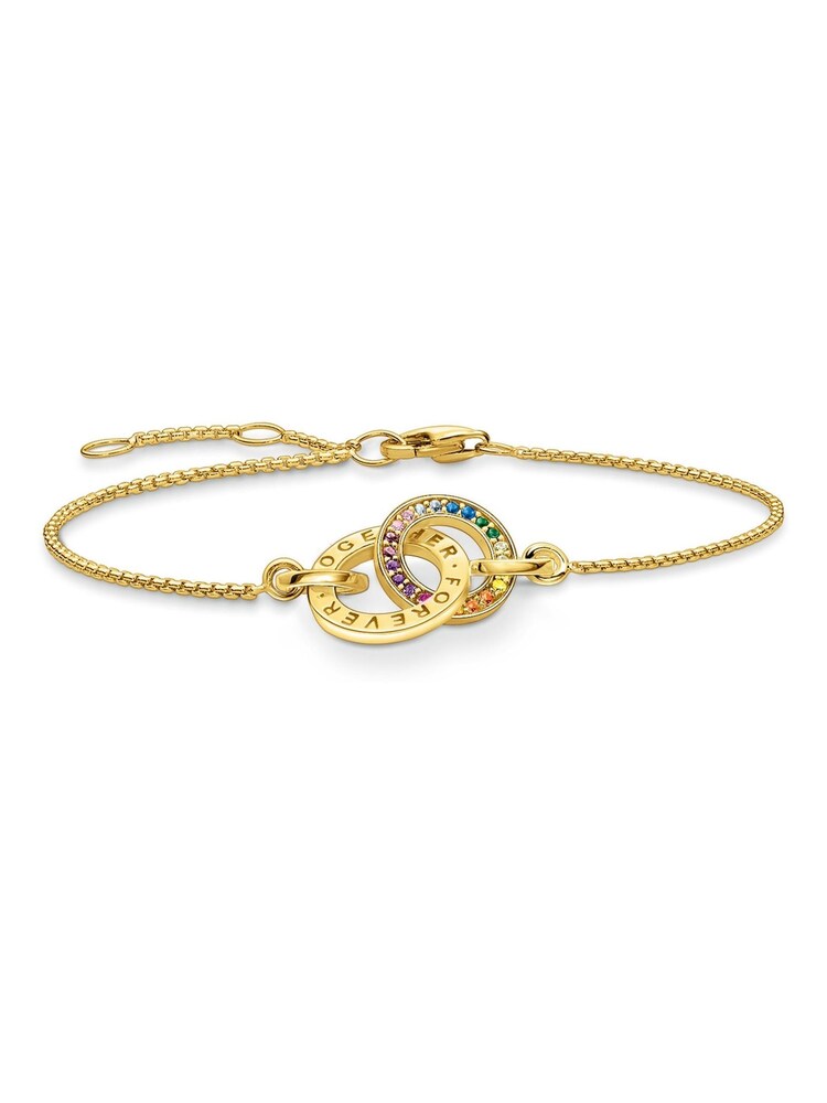 Thomas Sabo Gold Tone Rainbow Unity Bracelet - Image 1 of 3