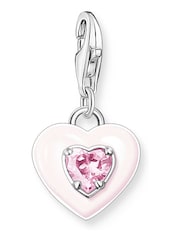 Thomas Sabo Pink Pastel Heart Charm Pendant - Image 1 of 5