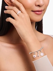 Thomas Sabo Pink Pastel Heart Charm Pendant - Image 3 of 5