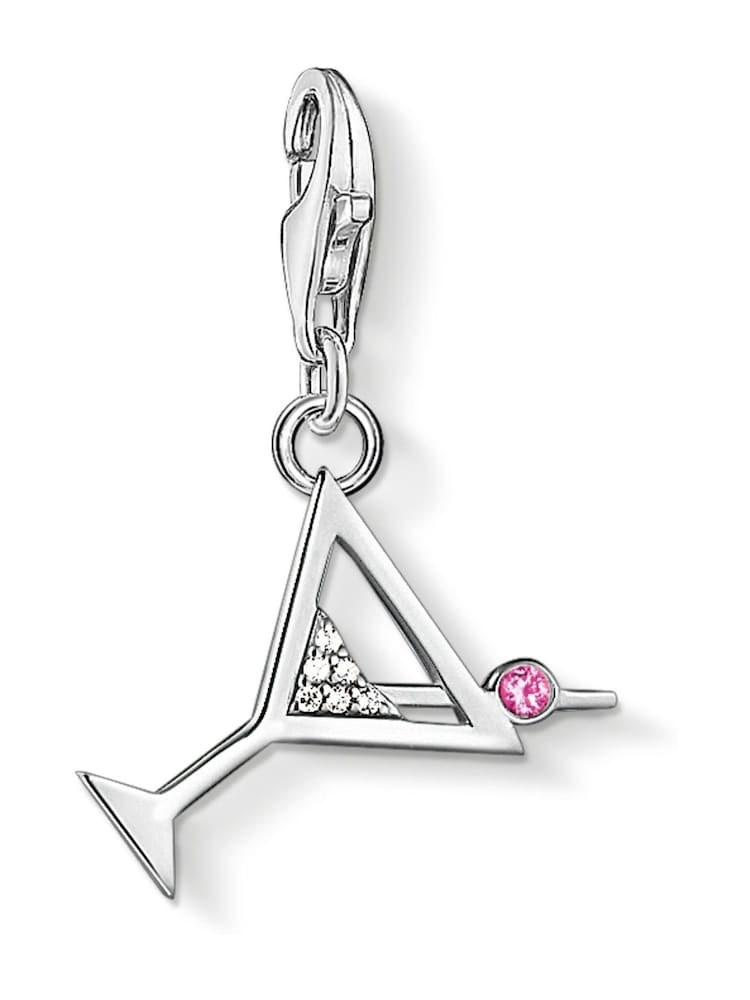 Thomas Sabo White Party Cocktail Glass Charm Pendant - Image 1 of 2