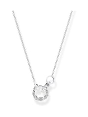 Thomas Sabo White Silver Royal Crown Necklace - Image 1 of 3