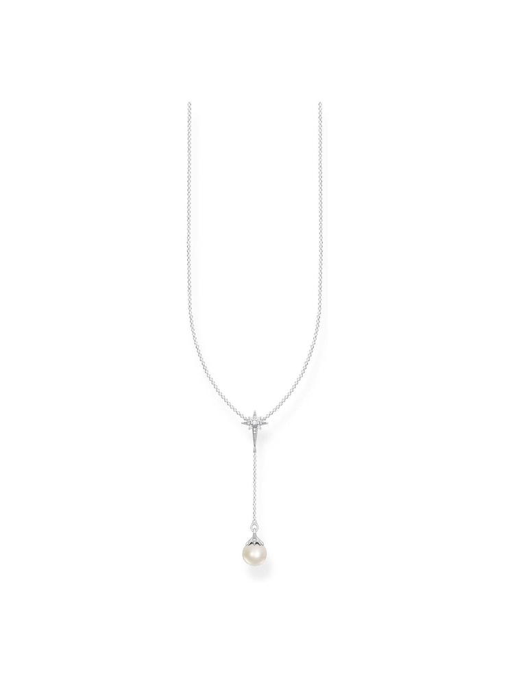 Thomas Sabo White Cosmic Pearl Star Necklace - Image 1 of 3 Thomas Sabo White Cosmic Pearl Star Necklace - Image 1 of 3