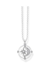 Thomas Sabo Silver Rotating Star & Moon Necklace - Image 2 of 5