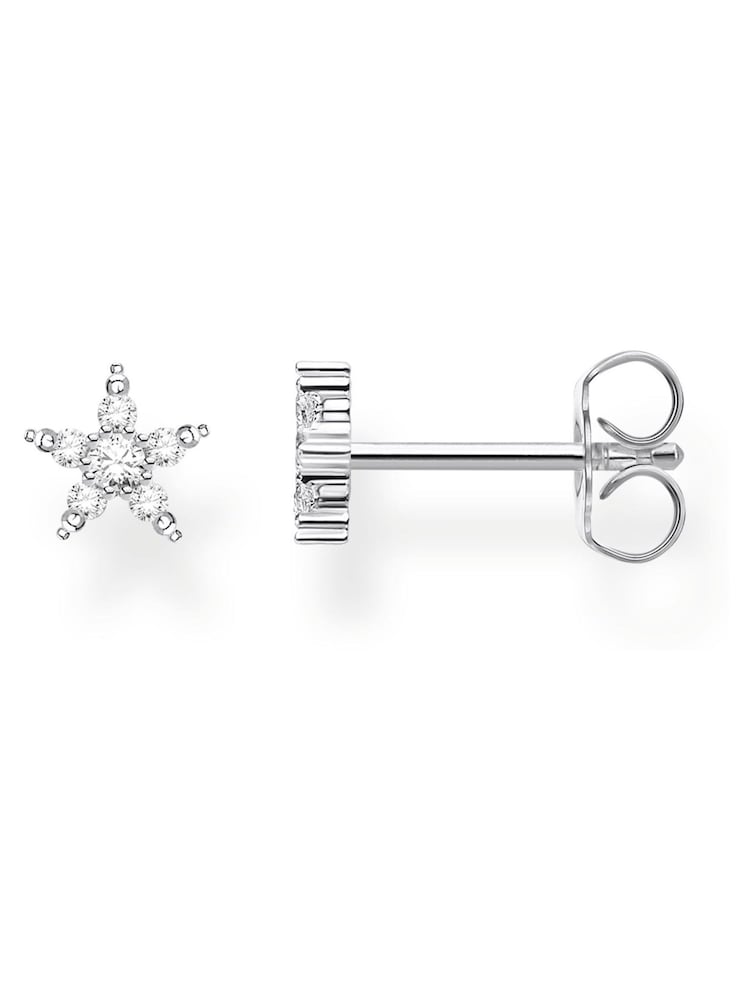 Thomas Sabo Silver Star Curated Ear Studs - 925 Silver, Zirconia - Image 1 of 3