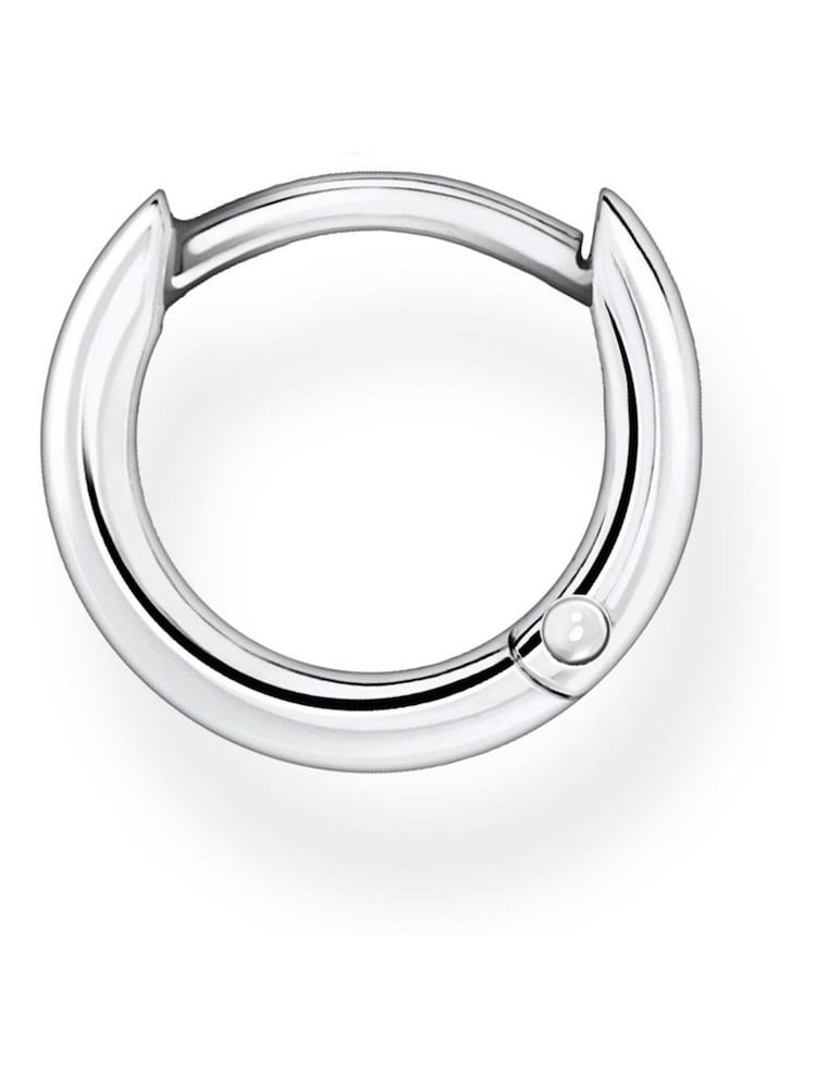 Thomas Sabo Silver Single Hinged Hoop Earrings - Image 2 of 3