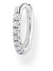 Thomas Sabo White Zirconia Single Hoop Earrings - Image 1 of 3