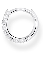 Thomas Sabo White Zirconia Single Hoop Earrings - Image 2 of 3