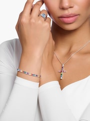 Thomas Sabo Silver Tone Rainbow Tennis Bracelet - Image 2 of 3