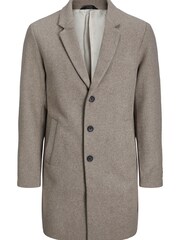JACK & JONES Brown Tailored Smart Wool Coat - Image 6 of 6