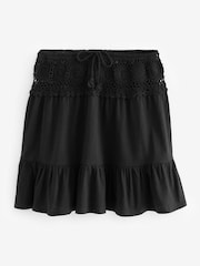 Black Crochet Mini Skirt - Image 5 of 6