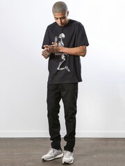Religion Black Regular Fit Soft Cotton Graphic 100% Cotton T-Shirt - Image 3 of 5