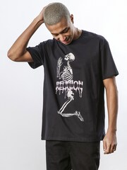 Religion Black Regular Fit Soft Cotton Graphic 100% Cotton T-Shirt - Image 4 of 5