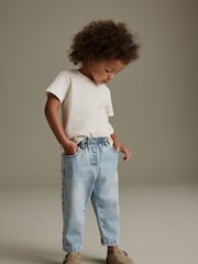 Denim Lightwash Mom Jeans (3mths-7yrs) - Image 3 of 9
