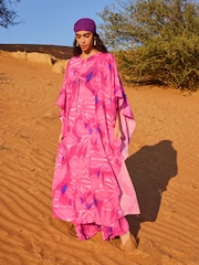 Pink Print Wide Leg Trousers - Image 1 of 11