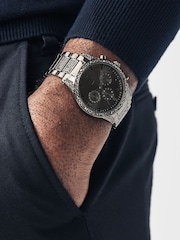 Gunmetal Tone Bling Bracelet Watch - Image 1 of 4
