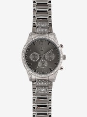 Gunmetal Tone Bling Bracelet Watch - Image 2 of 4