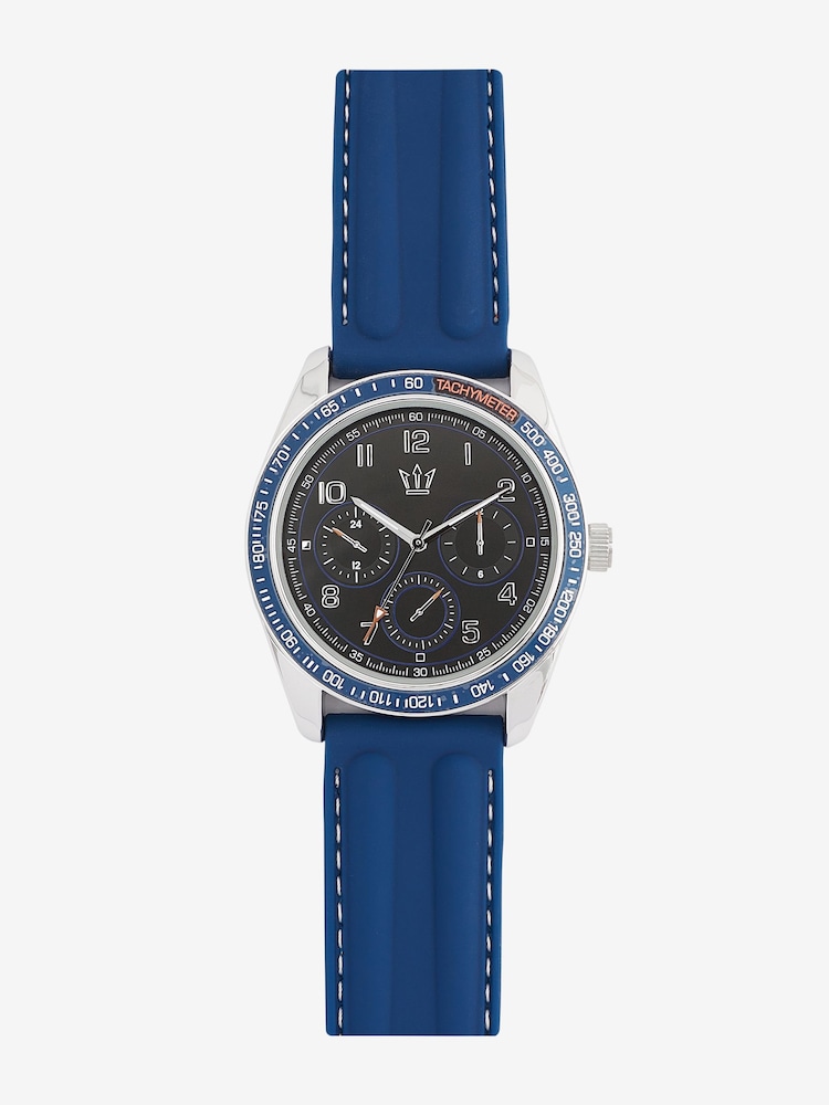 Blue Silicon Strap Watch - Image 1 of 4