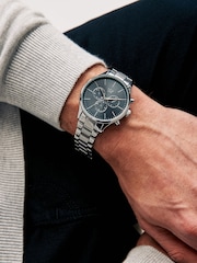 Silver Tone Pattern Bracelet Watch - Image 3 of 6