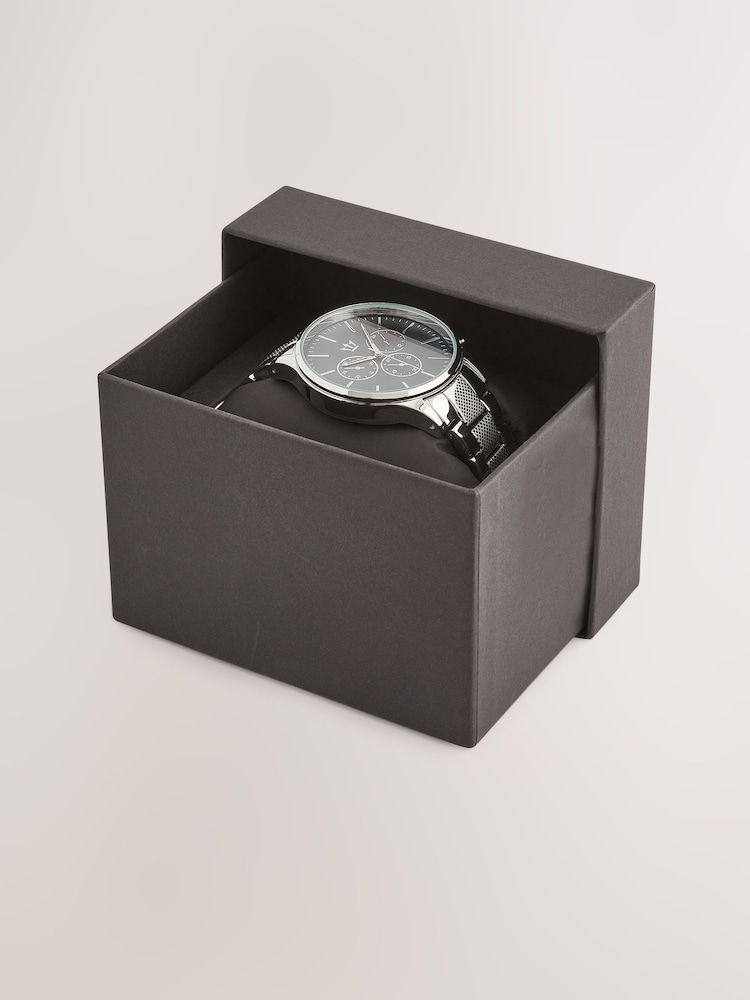 Silver Tone Pattern Bracelet Watch - Image 5 of 5