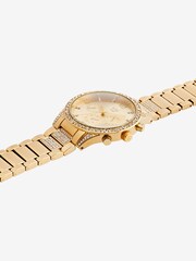Gold Tone Bling Bracelet Watch - Image 3 of 4
