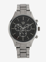 Gun Metal Tone Pattern Bracelet Watch - Image 2 of 4