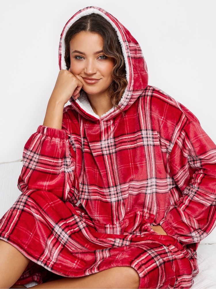 Long Tall Sally Red Snuggle Blanket Hoodie - Image 5 of 6