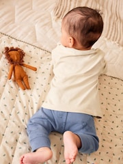 Blau/Weiß, Löwe - Babyoberteil und Leggings im 2teiligen Set - Bild 3 von 7