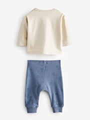 Blau/Weiß, Löwe - Babyoberteil und Leggings im 2teiligen Set - Bild 6 von 7