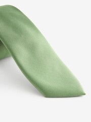 Matcha Green Slim Twill Tie - Image 2 of 3