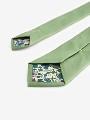 Matcha Green Slim Twill Tie - Image 3 of 3