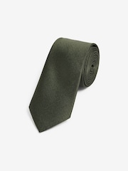 Forest Green Textured Tie - Image 1 of 3