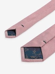 Rose Damas - mince - Ensemble cravate texturée et pince - Image 3 de 3
