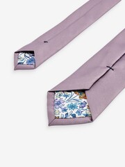 Light Purple Slim Twill Tie - Image 3 of 4